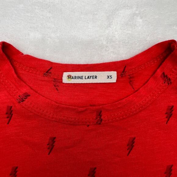 Marine Layer Madewell Loft Bundle of 3 Short Sleeve Shirts Women's XS Gray White - Picture 11 of 12